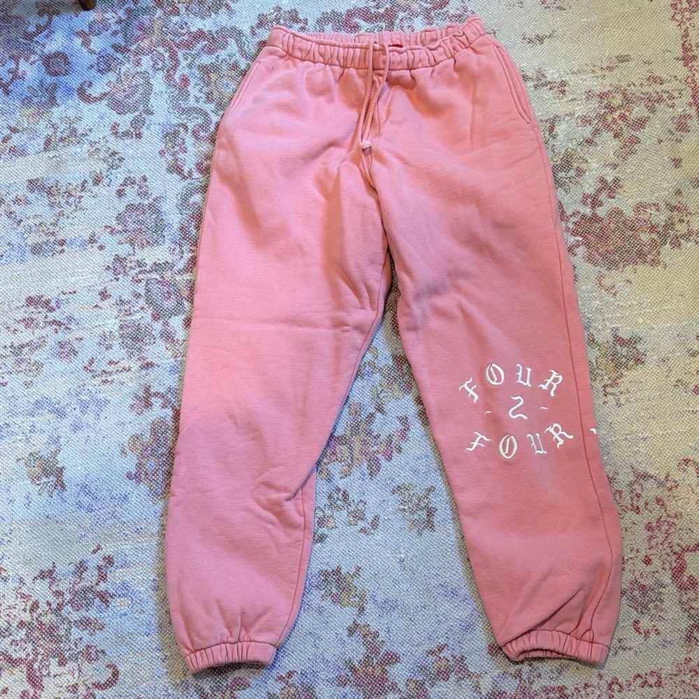424 BXR Sweatpants jogger size Small peach color great condition